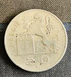 Belgische munt 50 fr. 1948, Ophalen, Losse munt, Zilver