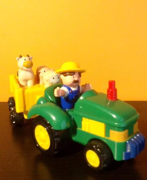 TRACTEUR ET SA REMORQUE MEGCOS, Kinderen en Baby's, Speelgoed | Overig, Zo goed als nieuw, Jongen of Meisje, Ophalen of Verzenden