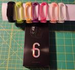 Smart Watch -Mi Smart Band 6 met 6 x verschillende armbanden, Gebruikt, Verzenden, Zwart, Waterdicht