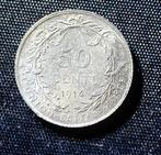 50 cent 1914 FR, Albert I, Postzegels en Munten, Munten | België, Verzenden, Zilver, Losse munt, Zilver