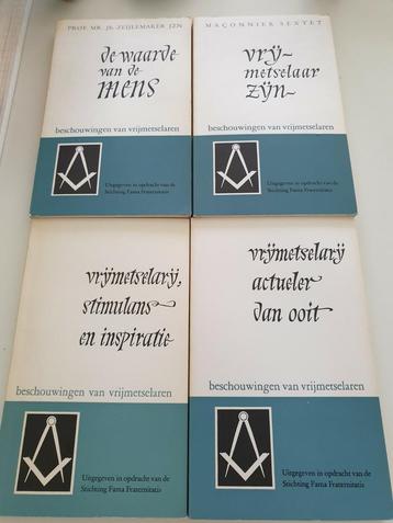 4 maçonieke boeken "beschouwingen van vrijmetselaren" 1963-》
