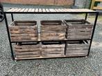 étagère type industrielle , caissons en bois, Maison & Meubles, Enlèvement, Utilisé