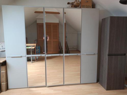 5 deurse kleerkast met 3 spiegeldeuren, Huis en Inrichting, Kasten | Kleerkasten, Gebruikt, 150 tot 200 cm, 200 cm of meer, 50 tot 75 cm