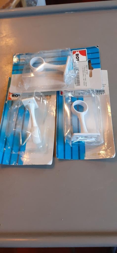 3 supports blanc pour soutien barre de rideau 19mm, Enlèvement ou Envoi, Comme neuf