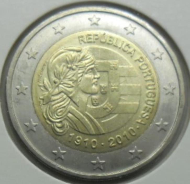 2 euro herdenking 2010 Portugal „100 " UNC !, Postzegels en Munten, Munten | Europa | Euromunten, Losse munt, 2 euro, Portugal