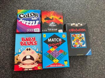 Set 5 gezelschapspellen (apart ook te koop), Enlèvement, Comme neuf