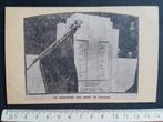 Knipsel op stevig papier Hoboken Oorlogsmonument Vlag, Ophalen of Verzenden, Landmacht, Foto of Poster
