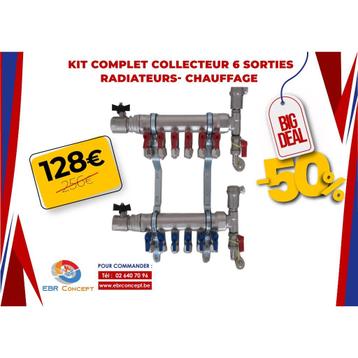 Collecteur kit complet 6 sorties / radiateurs- chauffage