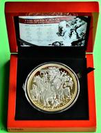 Niue 5oz .999 2021 great lunar race, zilver + goud, Proof, Postzegels en Munten, Munten | Oceanië, Setje, Goud, Verzenden