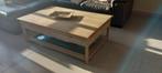 Table basse en chêne, Maison & Meubles, Enlèvement, Comme neuf, Verre