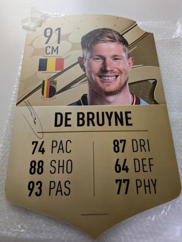 Gesigneerde FIFA kaart KDB beschikbaar voor biedingen