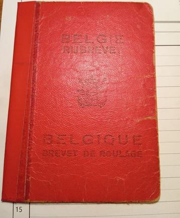 rijbrevet belgie 1952