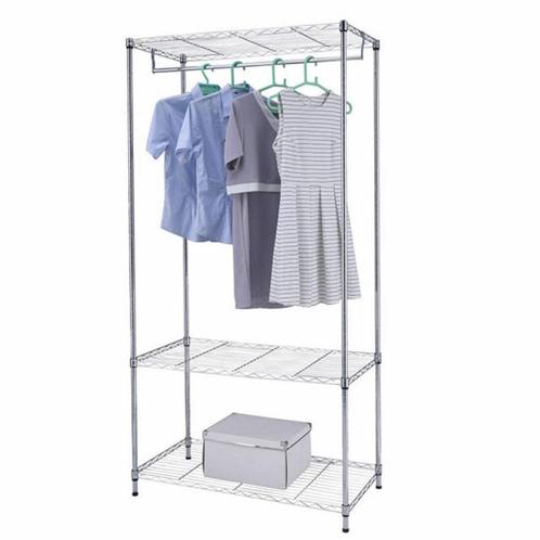 Verchroomd kledingrek, Kleding | Dames, Kledingrekken, Zo goed als nieuw, Met wielen, Ophalen