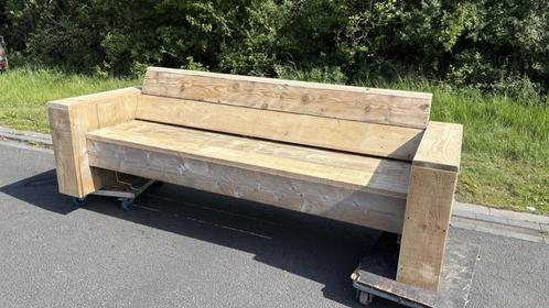 tuinbank van steigerhout, Tuin en Terras, Tuinbanken, Gebruikt, Hout, Ophalen