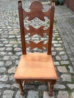 Eiken stoelen 6 stuks, Huis en Inrichting, Stoelen, Gebruikt, Bruin, Vijf, Zes of meer stoelen, Hout