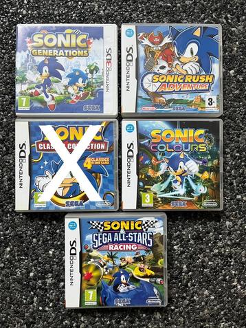 4 x Sonic spelletjes beschikbaar voor biedingen