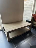 Massief houten salontafel, Huis en Inrichting, Tafels | Salontafels, Ophalen, Gebruikt, 50 tot 100 cm, 100 tot 150 cm