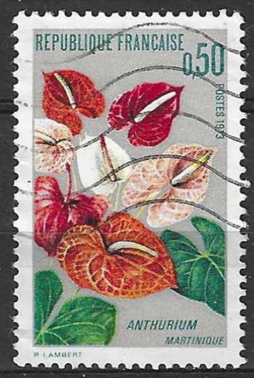 Frankrijk 1973 - Yvert 1738 - Anthurium van Martinique (ST), Timbres & Monnaies, Timbres | Europe | France, Affranchi, Envoi