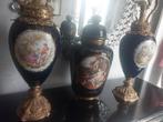 3 delig porselain vazen van Kobalt Style Sevres, Ophalen