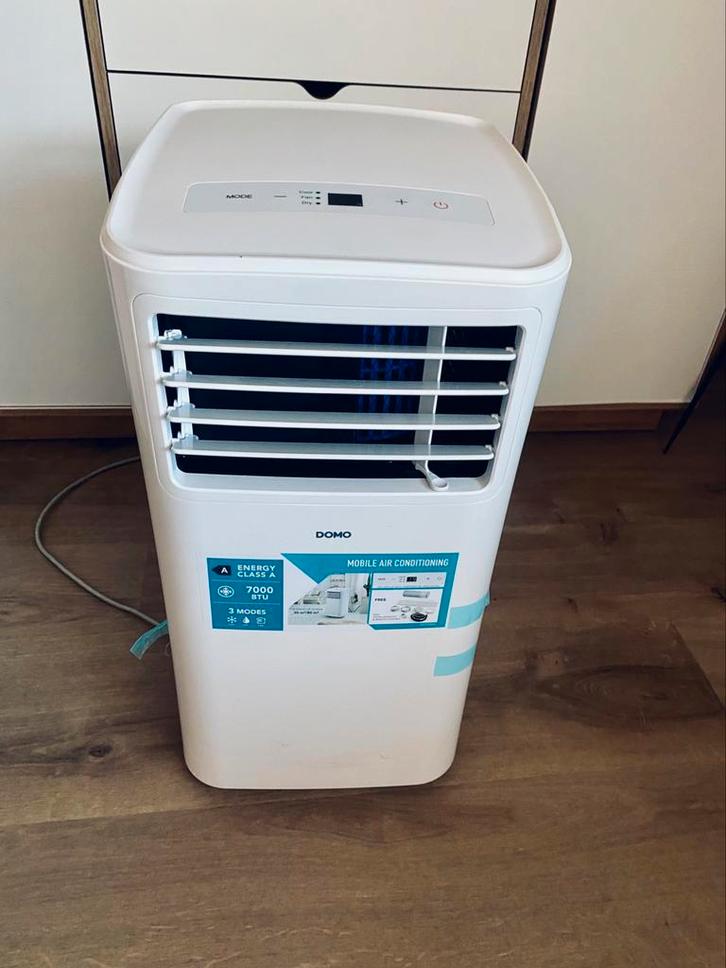 Nieuwe mobiele airco Domo D01035 7000btu, Elektronische apparatuur, Airco's, Nieuw, Mobiele airco, Minder dan 60 m³, 3 snelheden of meer