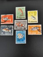 Singapour 1962-68 - faune sous-marine - poissons - hippocamp, Affranchi, Enlèvement ou Envoi
