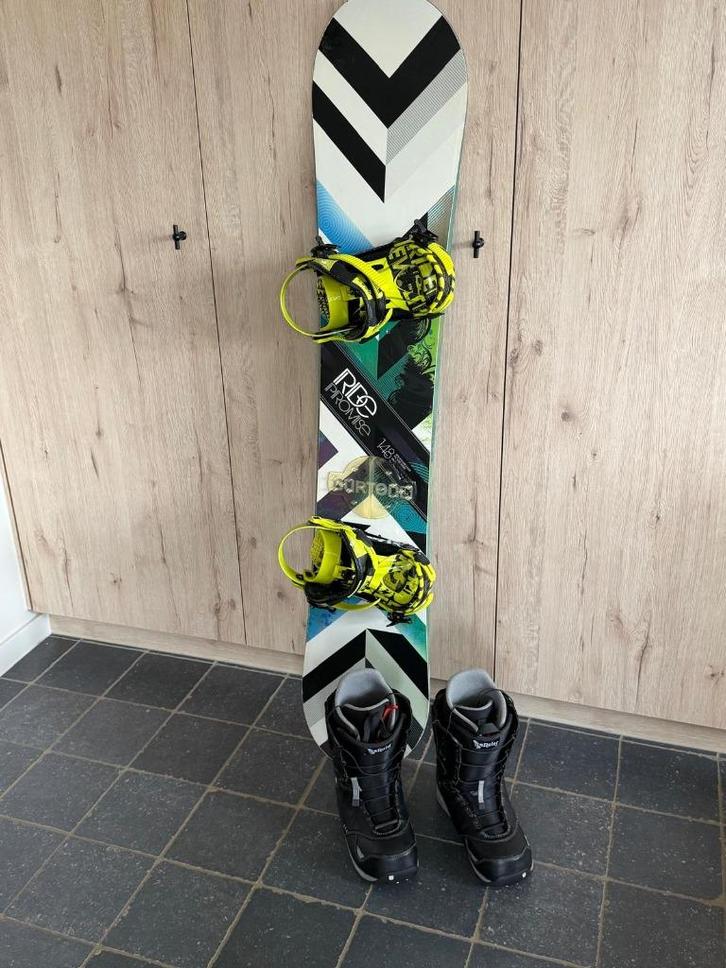 Snowboard Ride 148cm + softboots Burton 41,5, Sport en Fitness, Snowboarden, Gebruikt, Overige typen, Ophalen