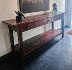 Landelijke Teakhouten Sidetable, Huis en Inrichting, Ophalen, Zo goed als nieuw