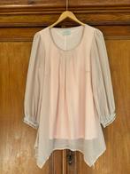 Lichtroze blouse met transparante mouwen, maat 38, Ophalen of Verzenden, Zo goed als nieuw, Maat 38/40 (M), Roze