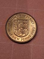 JERSEY 1/2 New Penny 1980, Timbres & Monnaies, Monnaies | Europe | Monnaies non-euro, Enlèvement ou Envoi, Monnaie en vrac, Autres pays