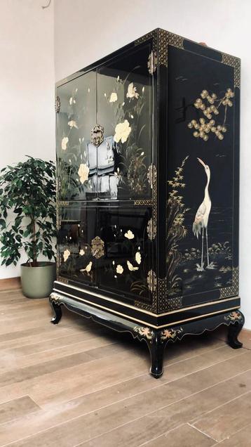 Handbeschilderde Chinese kast, Antiek en Kunst, Antiek | Meubels | Kasten, Ophalen