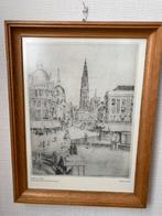 Tekening kathedraal Antwerpen van Pieter de Met, Antiek en Kunst, Ophalen