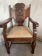 Zeer oude gerestaureerde stoel, Antiek en Kunst, Ophalen