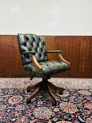 Klassiek Engels Chesterfield Bureaustoel, Enlèvement ou Envoi