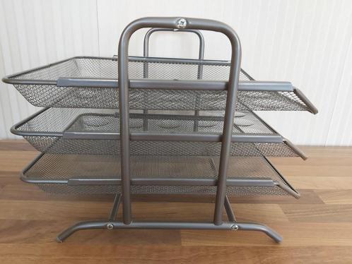 Bac à courrier métallique sur 3 niveaux, Diversen, Bureau-accessoires, Zo goed als nieuw, Ophalen