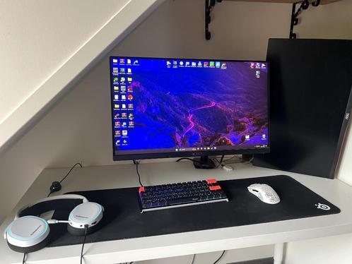 GAME PC + SETUP, Informatique & Logiciels, Ordinateurs de bureau, Comme neuf, 3 à 4 Ghz, HDD, SSD, 16 GB, Avec carte vidéo, Avec moniteur