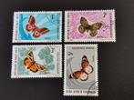 Haute-Volta 1971 - insecten - vlinders, Ophalen of Verzenden, Overige landen, Gestempeld