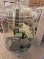 2 glazen potten met deksel J Line, Huis en Inrichting, Ophalen, Zo goed als nieuw