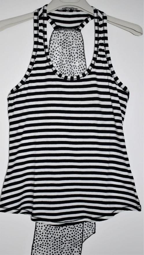Fornarina : Topje top / shirt wit-zwart gestreept, open rug, Kleding | Dames, Topjes, Zo goed als nieuw, Maat 36 (S), Wit, Zonder mouw