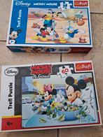 2 Disney-puzzels (Mickey), Gebruikt, Ophalen of Verzenden