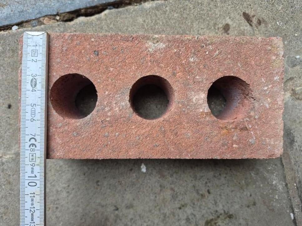 Lot bakstenen rood boerke 119 stuks, Doe-het-zelf en Bouw, Metselstenen, Ophalen, Bakstenen