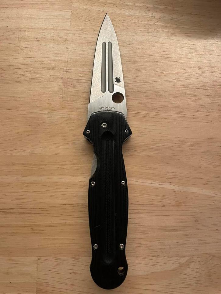 Spyderco EuroEdge C215GP zakmes, Ed Schempp design, Caravans en Kamperen, Kampeergereedschap, Zo goed als nieuw, Ophalen