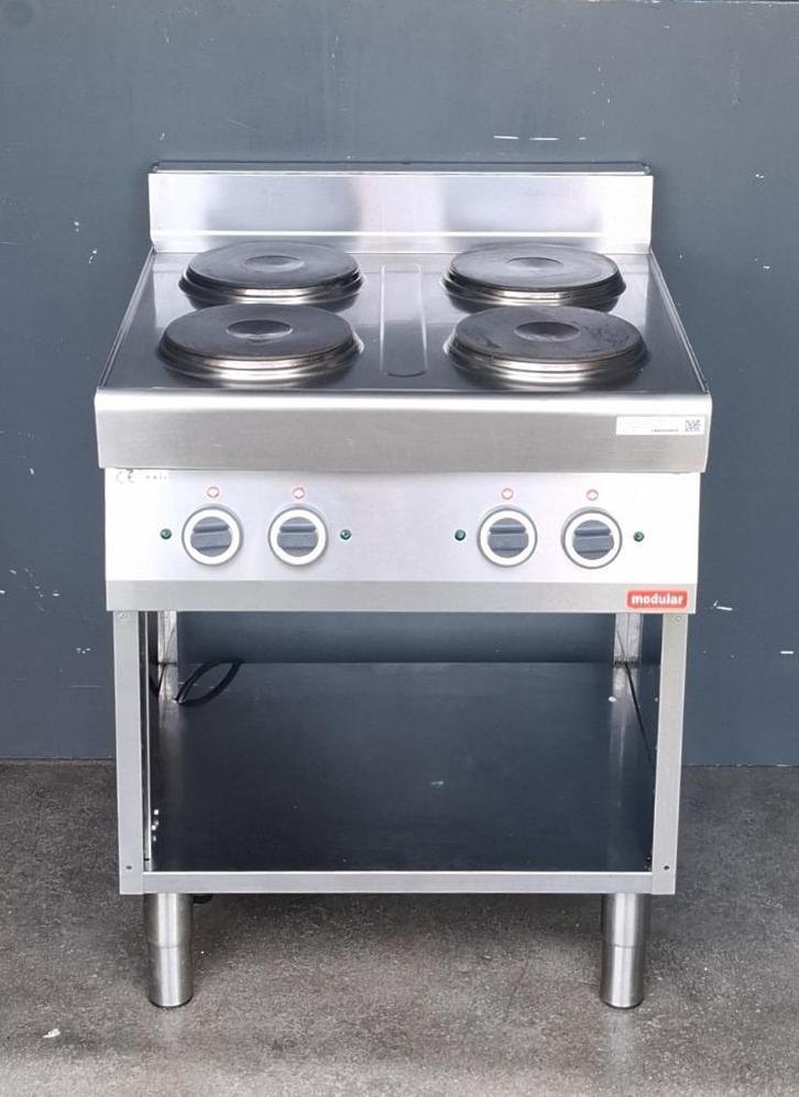 Modular Kooktoestel 4-zones elektrisch FORNUIS, Zakelijke goederen, Horeca | Keukenapparatuur, Fornuis, Frituur en Grillen, Gebruikt