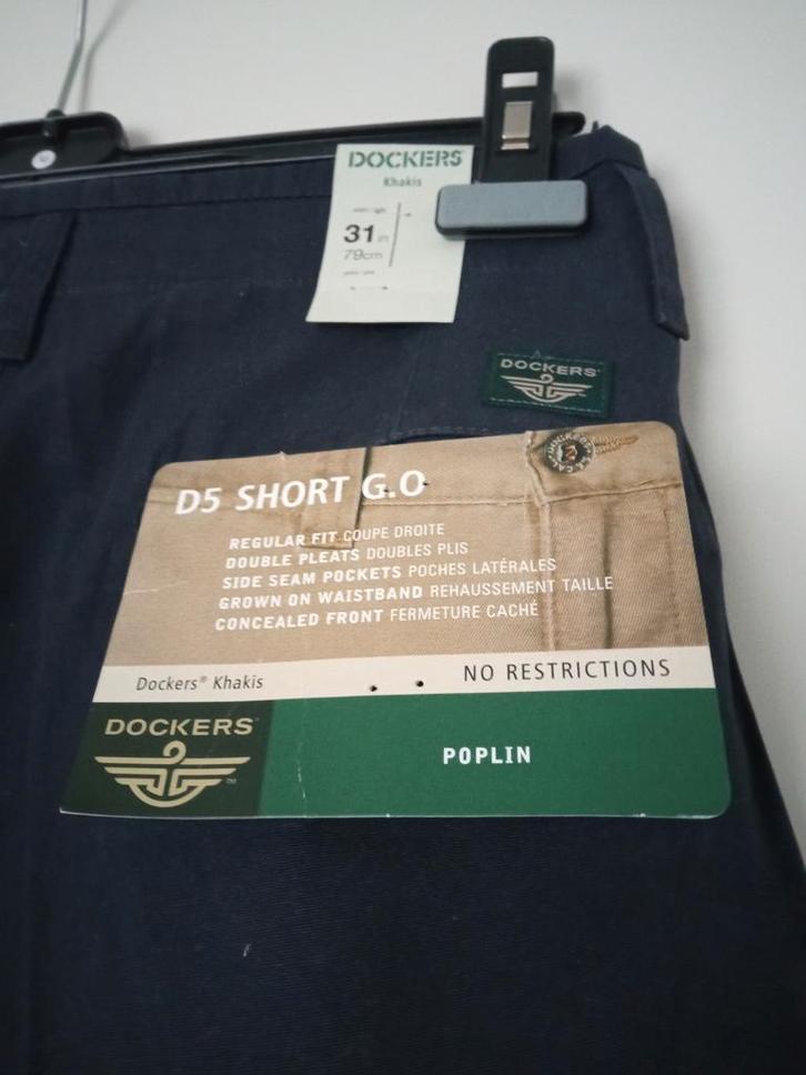 Dockers Khakis D5 Short G.O. Mt 31 nieuw nooit gedragen, Kleding | Heren, Broeken en Pantalons, Nieuw, Blauw, Ophalen of Verzenden