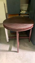 Rond houten tafeltje, Ophalen, Klassiek, Rond, Nieuw