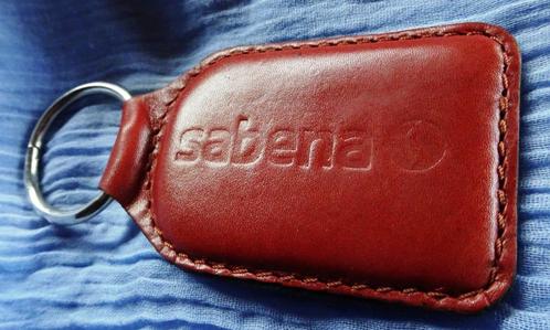 SN SABENA Sleutelhanger uit Leder, Verzamelen, Luchtvaart en Vliegtuigspotten, Nieuw, Patch, Badge of Embleem, Verzenden