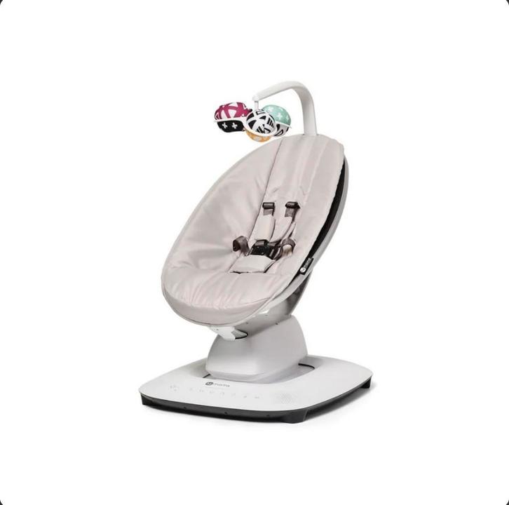 4Moms Swing, MamaRoo 5, Classic Grey, Kinderen en Baby's, Wipstoeltjes, Zo goed als nieuw, Wipstoel, Overige merken, Met gordel(s) of riempje(s)