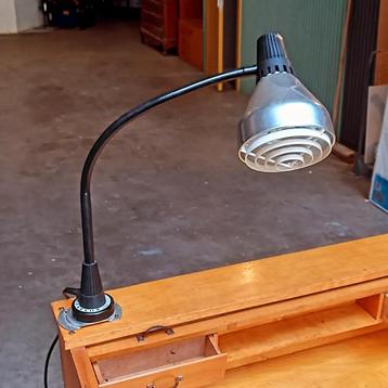 Lampe Vintage industrielle magnetique Mod Velux 843 1970's 