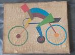 Peinture cycliste suprématiste russe des années 1920, Antiquités & Art, Enlèvement ou Envoi