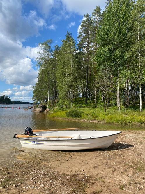 Boot, trekker en buitenboordmotor, Watersport en Boten, Vis- en Consoleboten, Zo goed als nieuw, Buitenboordmotor, Ophalen