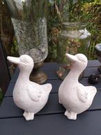Witgrijze stenen eenden J-Line perfecte staat, Tuin en Terras, Tuinbeelden, Ophalen of Verzenden